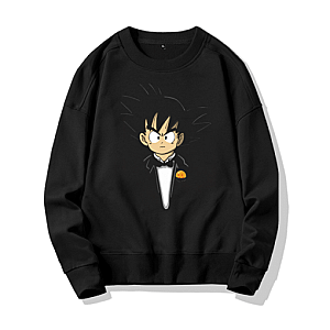 Anime Sweatshirts - Black Anime Dragon Ball Sweatshirts