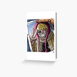 one piece Corazon Happy Birthday Greeting Card