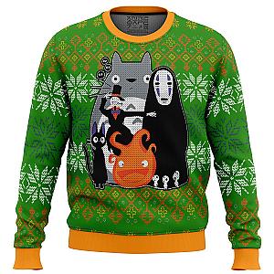 Studio Ghibli Miyazaki Squad Premium Ugly Christmas Sweater