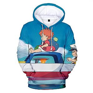 Cute Ponyo Winter 3D Hoodie