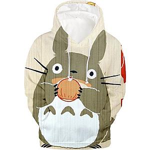 Cute Totoro Eats Cake Hoodie