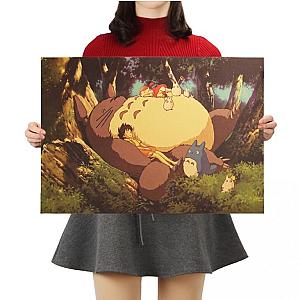 Classic Cartoon Movie Poster Totoro Kraft Paper