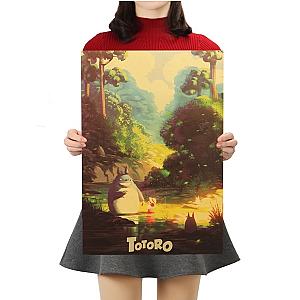 Totoro Kraft Paper Classic Poster