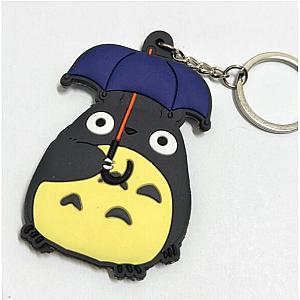 Totoro With Umbrella Keychain