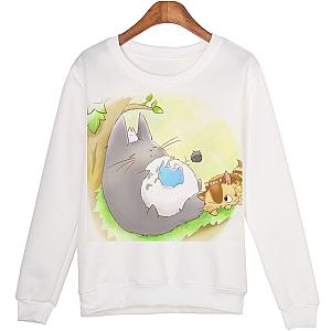 Totoro Sleeping On The Glass Sweatshirts