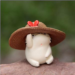 3cm White Baby Totoro With Hat