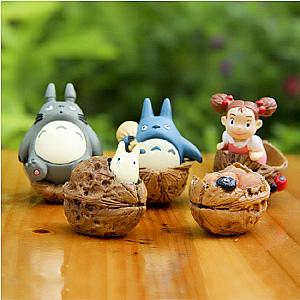 8pcs/lot Walnut Mei Blue Totoro