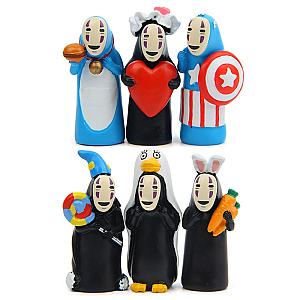 6pcs/lot Spirited Away No Face Unique