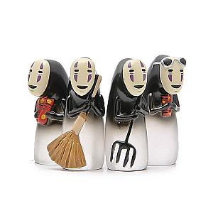 4pcs/lot Studio Ghibli PVC No Face Cute