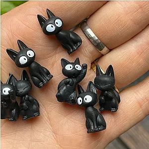 15pieces Random Jiji Kiki's Delivery Service Kiki Black Cat Ghibli Figure Toys