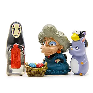 Studio Ghibli Miyazaki Hayao Spirited Away Knitting Sweater No Face Man Action Figure Toys