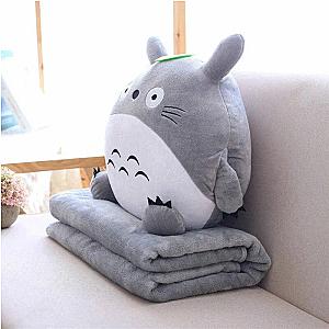 3 In 1 Multifunction Totoro Plush Toy Pillow with Blanket