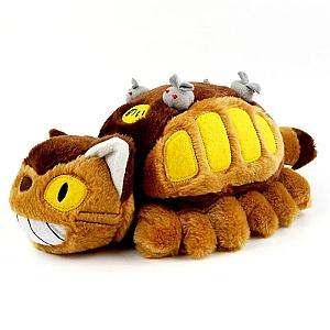 30-50cm Orange Catbus Ghibli Studio Cartoon Animation Bus Totoro Doll Plush