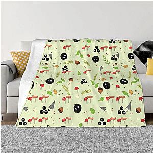 Cute Soot Sprites Totoro Ghibli Cartoon Blankets