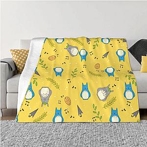 Cute Totoro Anime Studio Ghibli Throw Blanket