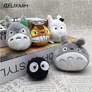 Ghibli My Neighbor Totoro Cute Cat Plush Coin Bag Keychain