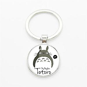 Ghibli My Neighbor Totoro Round Shaped Glass Dome Keychain