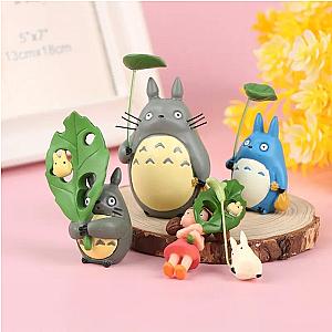 Ghibli Totoro Cute Cat With Leaf Action Figure Toy