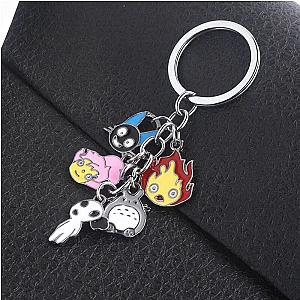 Ghibli My Neighbor Totoro Calcifer Cartoon Keychain