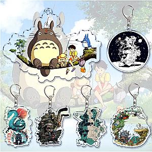 Ghibli My Neighbor Totoro Spirited Away Cute Cartoon Keychains