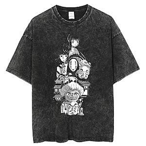 Retro Spirited Away Ghibli Studio Printed T-Shirt