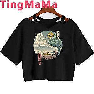 Japanese Anime Totoro Ghibli Studio Cartoon Print T-shirts