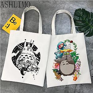 Totoro Studio Spirited Away Ghibli Anime Tote Bags