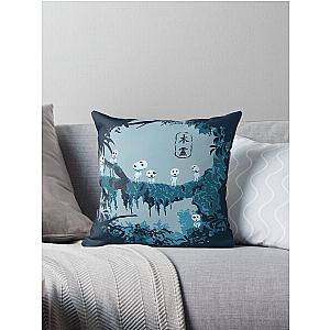 Ghibli Studio Pillows - Kodama Forest Spirits Throw Pillow