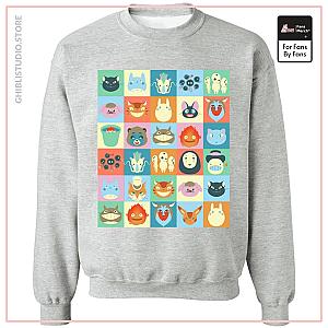 Ghibli Colorful Characters Collection Sweatshirt
