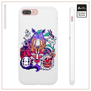 Ghibli Characters creepy style iPhone Cases