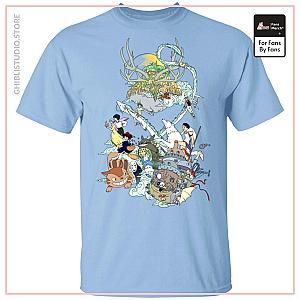 Ghibli Characters Color Collection T Shirt