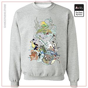 Ghibli Characters Color Collection Sweatshirt
