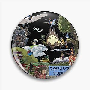Ghibli Studio Pins - Spirited Away Vaporwave Pin