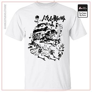 Customcat Howl's Castle in White T Shirt