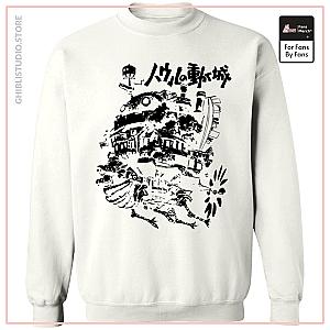 Customcat Howl's Castle in White Sweatshirt