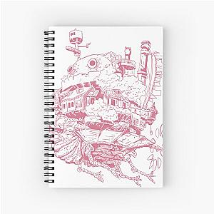 Ghibli Studio Notebooks - Howl’s Moving Castle Illustration Spiral Notebook