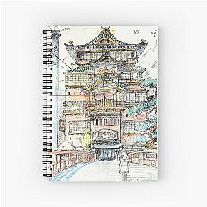 Ghibli Studio Notebooks - Spirited Away Bathhouse Art Spiral Notebook