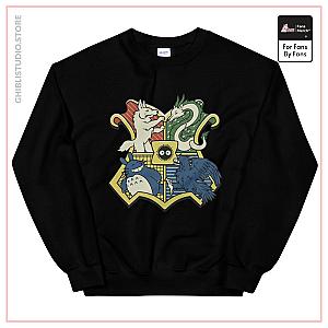 Studio Ghibli Characters As Hogwarts House Sweatshirt Unisex