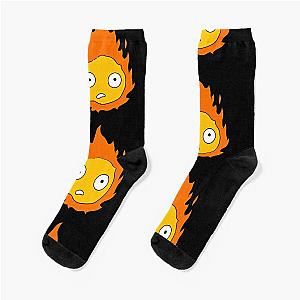 Ghibli Studio Socks - Fiery Calcifer Anime Socks