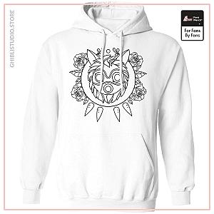 Princess Mononoke Mask in Black and White Hoodie Unisex