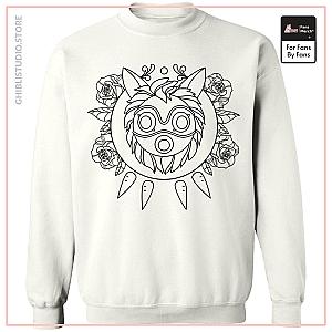 Princess Mononoke Mask in Black and White Sweatshirt Unisex