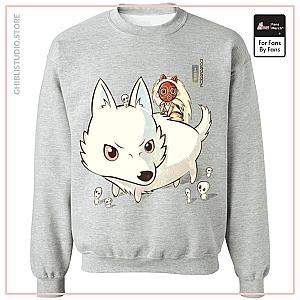 Princess Mononoke and The Wolf Cute Chibi Version Sweatshirt