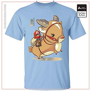 Princess Mononoke Ashitaka  and Yakul Chibi T Shirt