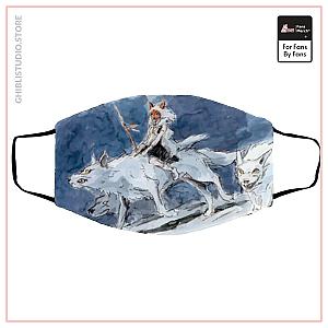 Princess Mononoke Water Color Art Face Mask