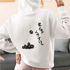 Ghibli Studio Hoodies - Signature Susuwatari Ghibli Studio Anime Pullover Hoodie