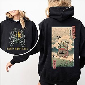 Ghibli Studio Hoodies - Howl's Moving Castle Anime Pullover Hoodie