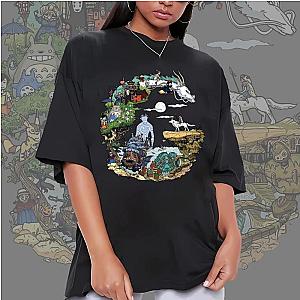 Ghibli Studio T-Shirts - All Characters Spirited Away Anime Classic T-shirt
