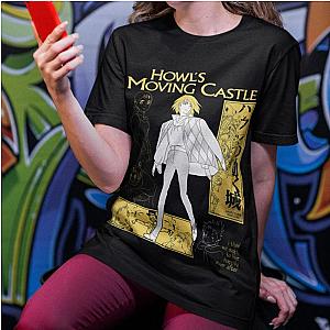 Ghibli Studio T-Shirts - Howl's Moving Castle Anime Classic T-shirt