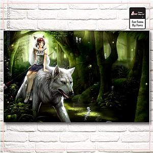 Princess Mononoke Silk Poster 5 Styles