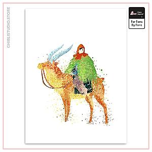 Princess Mononoke Ashitaka &amp;amp; Deer Wall Canvas